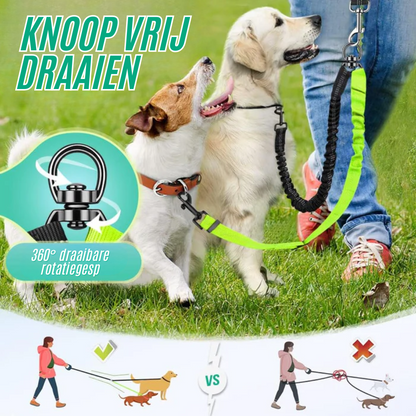 PawLeash | Reflecterende Elastische Hondenriem | 50% korting