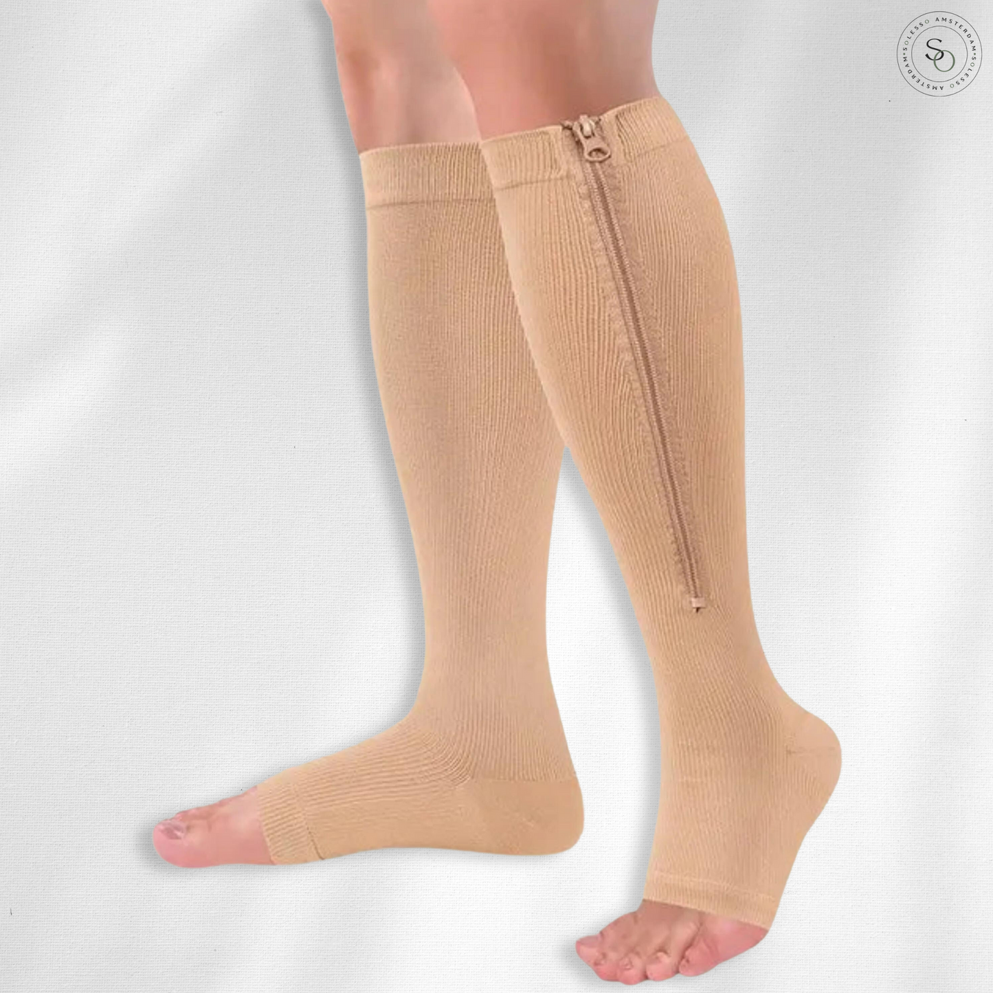 ZipSox | Compressiekousen met rits | 1+1 gratis