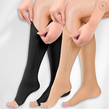 ZipSox | Compressiekousen met rits | 1+1 gratis