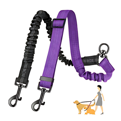 PawLeash | Reflecterende Elastische Hondenriem | 50% korting