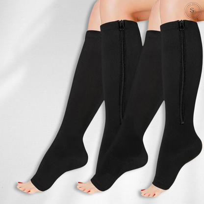 ZipSox | Compressiekousen met rits | 1+1 gratis