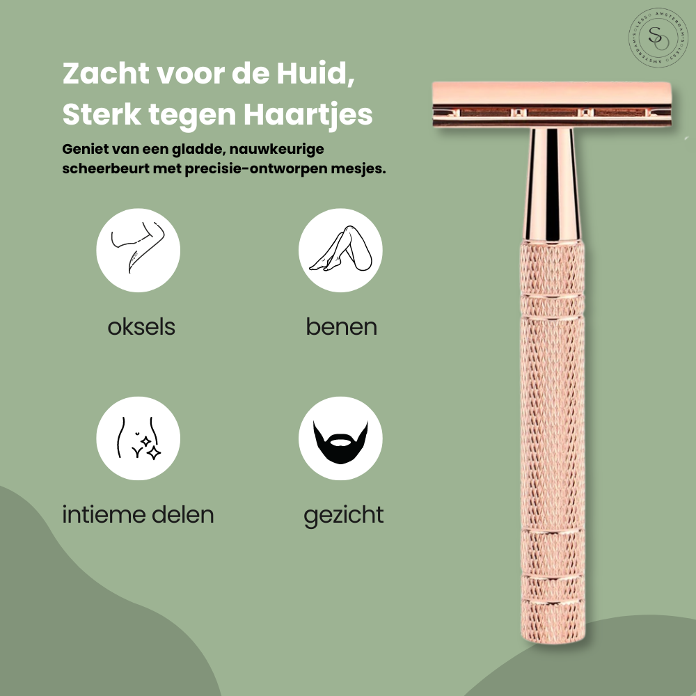 SmoothShave® Safety Razor | + 10 mesjes gratis